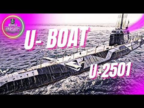 German Tier X submarine U-2501 ( Good Torpedo Performance...)  World Of Warships #gaming