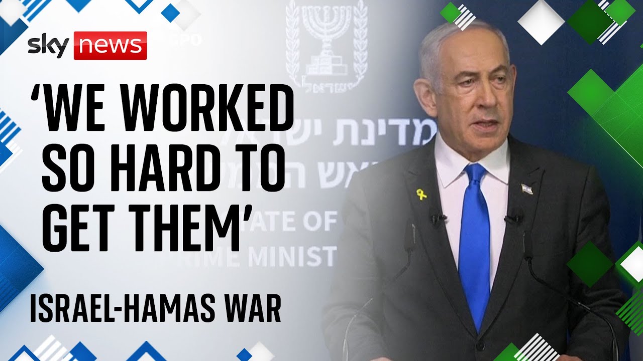 Israeli prime minister Benjamin Netanyahu speaks on Hamas hostages killed in Gaza