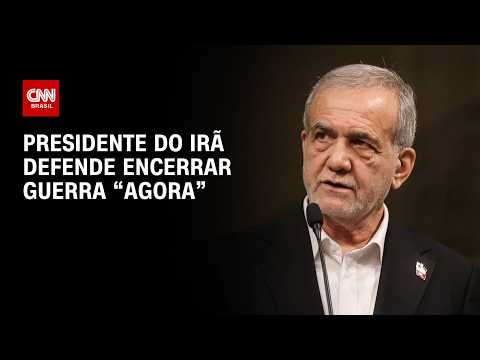 Presidente do Irã diz que guerra deve acabar enquanto Teerã está forte | CNN 360°