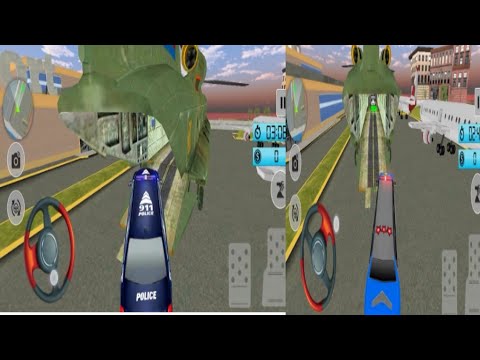 US POLICE LIMO CAR TRANSPORTER  TRUCK  - TRANSPORTING LIMOUSINE TRAILER TRUCK- ANDROID GAME ♥️