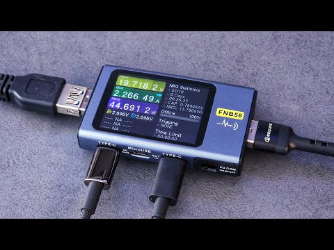 FNIRSI FNB58 196W Professional USB Oscilloscope Tester Review