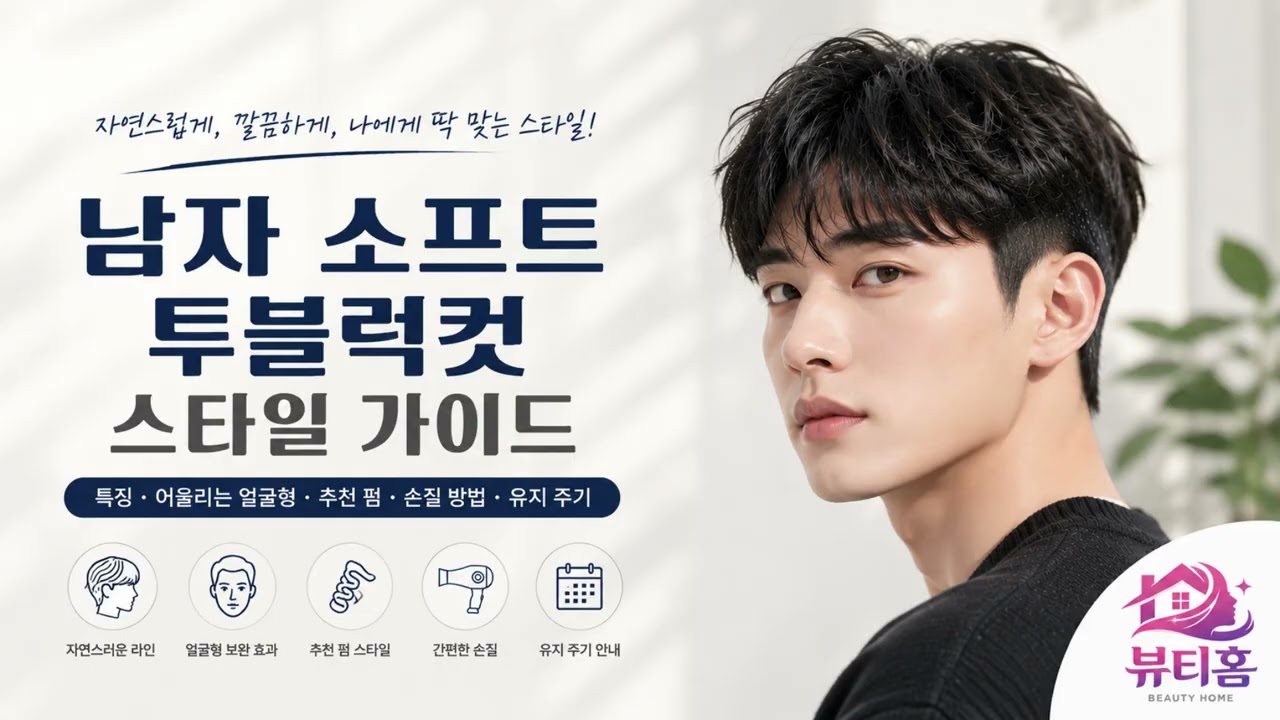 남자 소프트 투블럭컷 스타일 가이드