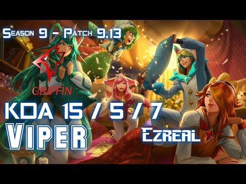 GRF Viper EZREAL vs CAITLYN ADC - Patch 9.13 KR Ranked