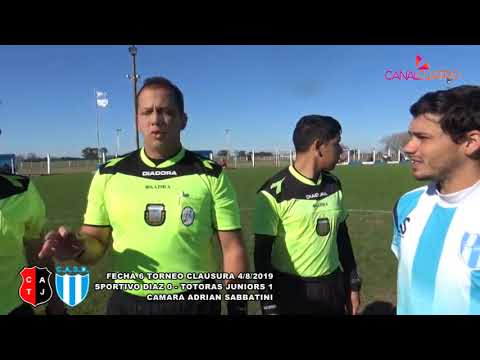 LIGA TOTORENSE FECHA 6 CLAUSURA UNION 0 INDEPENDIENTE 2 DIAZ 0 JUNIORS 1