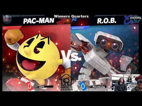 Gage's Garage #4 - ZeoLightning (PAC-MAN) VS PercKong (R.O.B.) - SSBU Winners Quarters