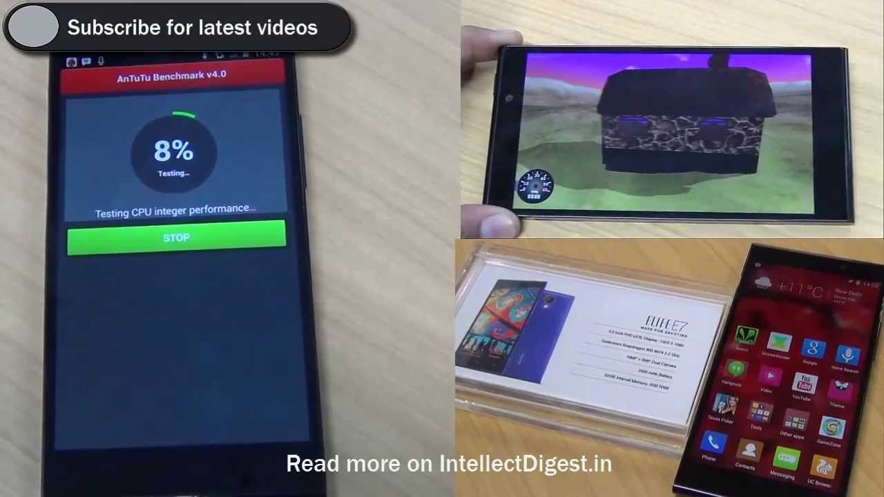 Gionee Elife E7 Benchmarks Test On Antutu And Nenamark 2 Graphics Rating HD