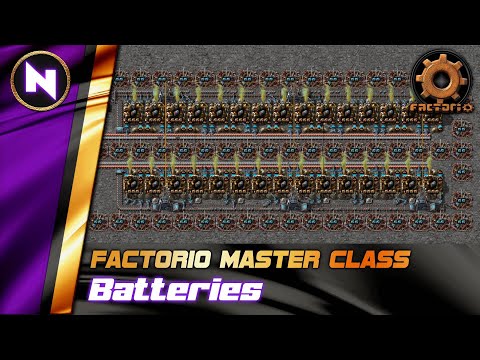Upgradeable BATTERY Builds for Mid and Late Game | Factorio Tutorial/Guide/How-to