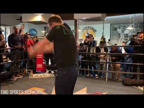 VASYL LOMACHENKO FULL MEDIA WORKOUT FOR ANTHONY CROLLA ON APRIL 12TH