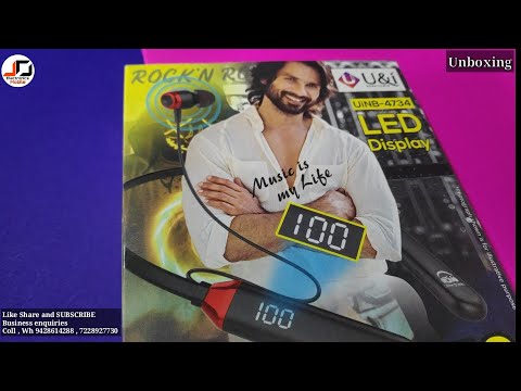 UiNB-4734 LED Display BEST Bluetooth Earphone 50 Hours Killer series UNBOXING 🔥🔥🔥