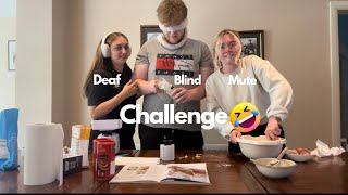 Download lagu Blind,Deaf, Mute Baking CHALLENGE... (TOO FUNNY) mp3