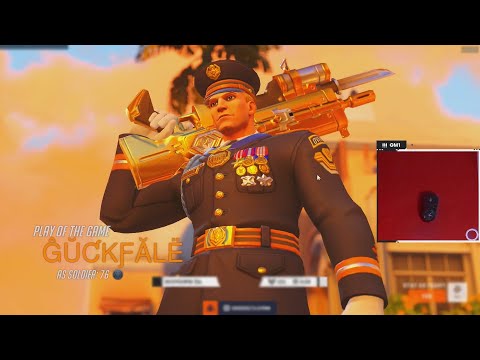 WHAT 3180+ HOURS OF SOLDIER 76 LOOKS LIKE - GALE! POTG! OVERWATCH 2 TOP 500 SEASON 6