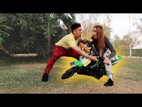 CATHERINE CRASHED ON THE DIRT BIKE!!!