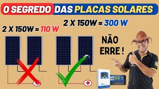 Como ligar Placa solar☀️ da FORMA CORRETA para gerar mais🔌Energia