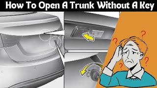 Unlock Your Car Trunk in A Minutes! Three Easy Steps