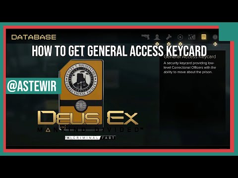 Deus Ex Mankind Divided A Criminal Past DLC - How to get General Access Keycard (HD)