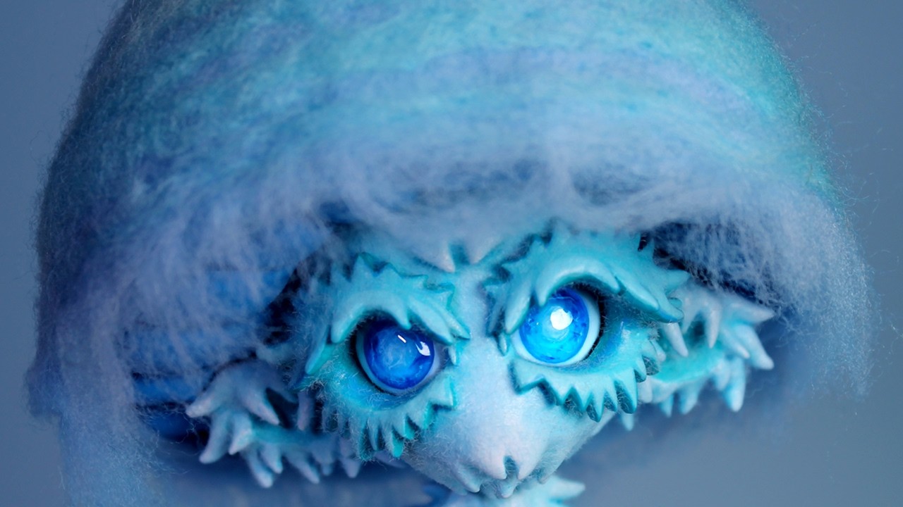 I made a WOOLLY NEPTUNE MUSHROOM creature!