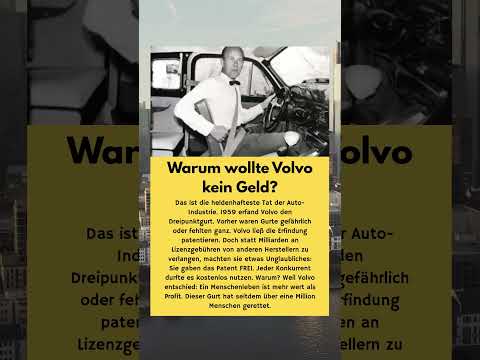Volvo Patent: Warum haben sie Milliarden VERSCHENKT? 🎁❤️