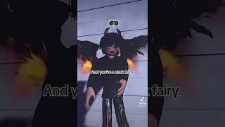 she’s a light fairy.. and you’re a dark fairy… 🧚‍♀️ #royalehigh #roblox