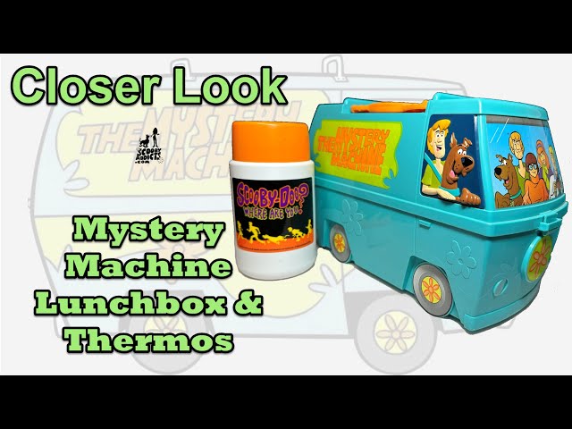 Vídeo relacionado con Scooby-Doo! Lunch Box Mystery Machine Lunch Bag Bottle and Snack Pot Set para niños | Tupperware de carácter azul verde | Mercancía de películas de programas de televisión