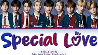 XODIAC (소디엑)  – SPECIAL LOVE  Lyrics [Color Coded Lyrics (Han/Rom/Ind)]