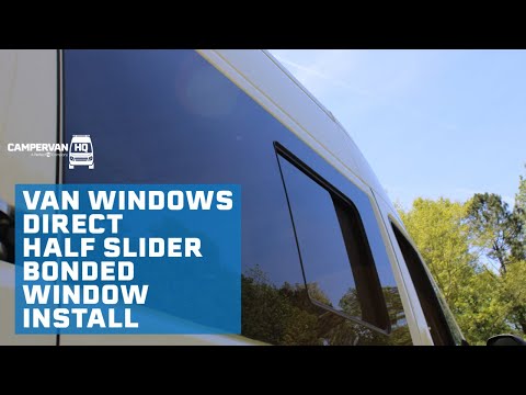 Campervan HQ Bonded Window Install: VWD ProMaster Sliding Door Half Slider