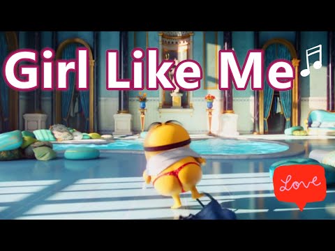 Girl Like Me | Black Eyed Peas | Shakira | Minions Singing | Funny Cute Dance Song Music | By Minion