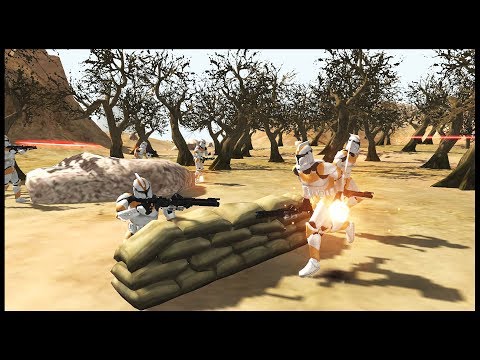 DEFENDING CAPTURED TERRITORY ~ Ryloth Defense Battle - Men of War: Star Wars Mod