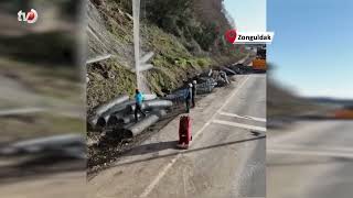 Örümcek Adamlar Yamaçları Çelik Ağlarla Örüyor