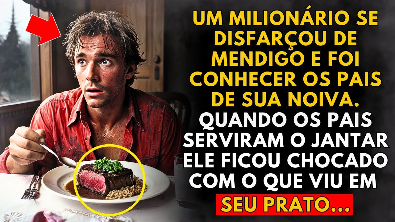 O MILIONÁRIO SE DISFARÇOU DE MENDIGO PARA CONHECER OS PAIS DE SUA NOIVA MAS...