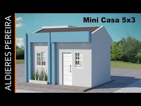 Tiny house design 5 by 3 meters – Decorated project!