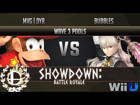 Showdown Battle Royale WAVE 3 POOLS - MVG | Dyr (Diddy Kong) vs Bubbles (Corrin)