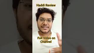 Haddi Review | Haddi Movie Review | Haddi Public Reaction | A Zee5 Original Film Nawazuddin Siddiqui