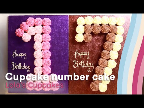 Lola's Cupcakes Number Cake