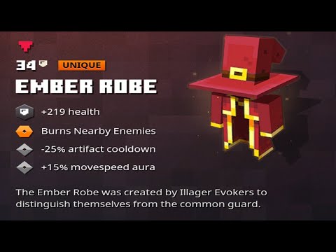 Sipder - How to get Ember Robe Minecraft Dungeons Unique Evocation Robe