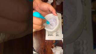 How to insert wick in candle mould | #shortsfeed #candlemaking #shorts #youtubeshorts #ytshorts