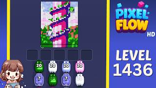 Pixel Flow Level 1436 Solution Walkthrough
