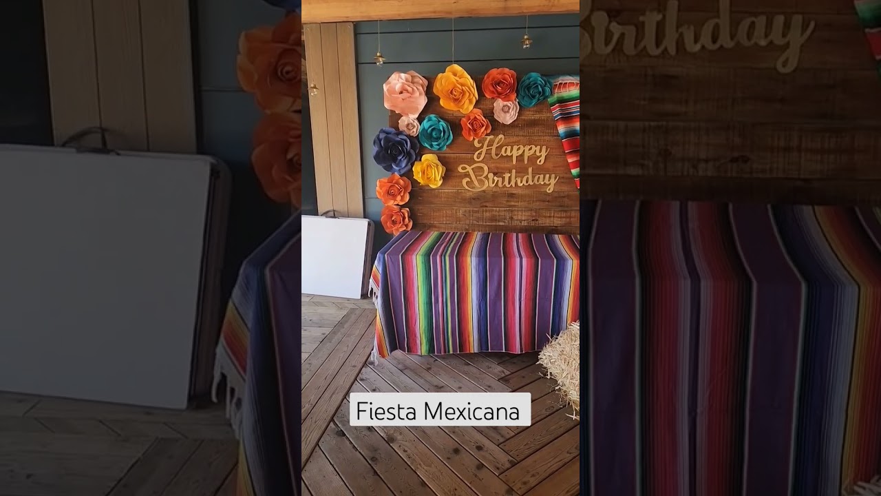 Fiesta Mexicana decoracion sencilla.