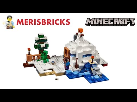 Lego 21120 - Minecraft - The Snow Hideout - Lego Speed Build and Review