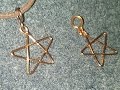 simple copper star pendant for beginners  - DIY wire jewelry 1