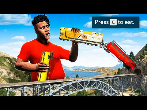 GTA 5 But You Can Eat ANYTHING..