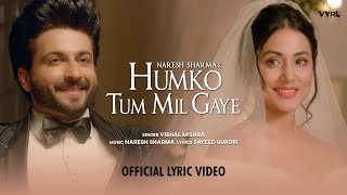Humko Tum Mil Gaye (Lyrical) - Naresh Sharma ftVis