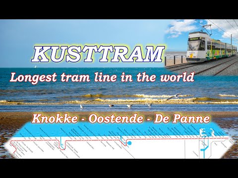 Kusttram trip-Oostende to De Panne II Longest tram line in the World II Belgium  II FloatingFeathers