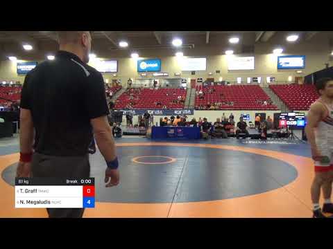 2018 Marine Corps US Open/Senior Men's Freestyle 61 3rd Place - Tyler Graff (TMWC) Vs. Nico Megalu