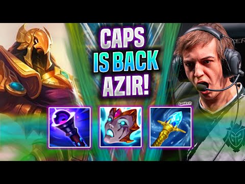 CAPS BRINGS BACK AZIR! - G2 Caps Plays Azir Top vs Darius! | Season 2022