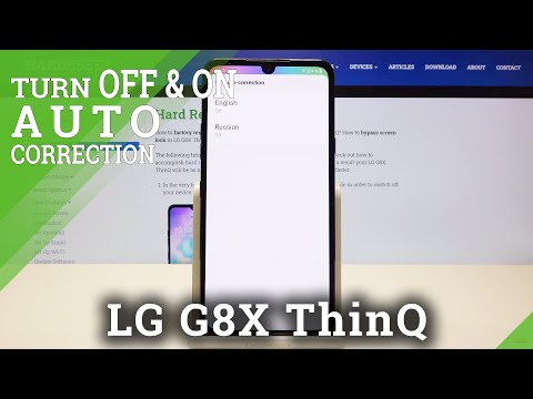 Allow Text Correction on LG G8X ThinQ – Correct Text Automatically