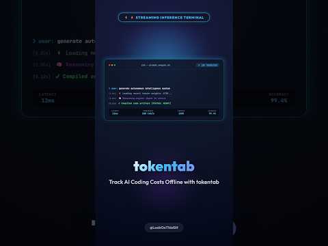 Track AI Coding Costs Offline with tokentab ⚡