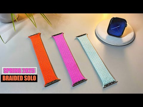 NEW Spring 2025 Braided Solo Bands for AW S10 / ULTRA 2 (PEONY, AQUAMARINE & TANGERINE) FULL REVIEW