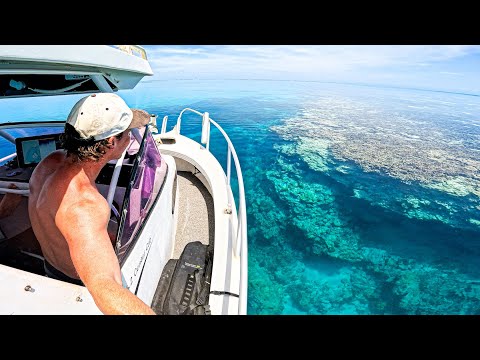 CLEAREST WATER EVER 3 Days Boat Camping & Spearfishing For Food