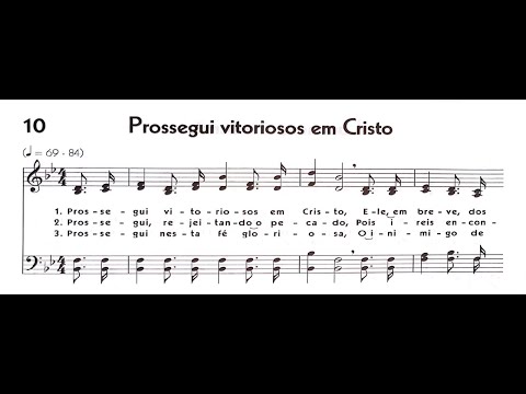 Hinário 5 CCB - Hino 010 - Prossegui vitoriosos em Cristo - Strings - Teclado Yamaha PSR S670