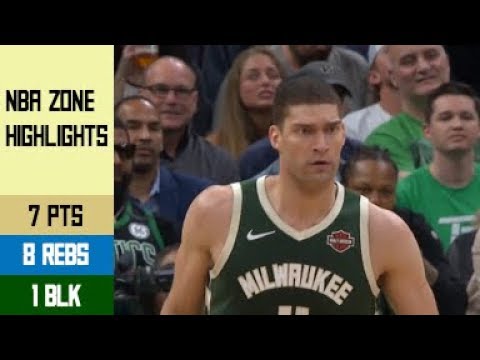Brook Lopez Highlights vs Celtics SRG4 - 7 Pts, 8 Rebs, 1 Blk (06.05.19)